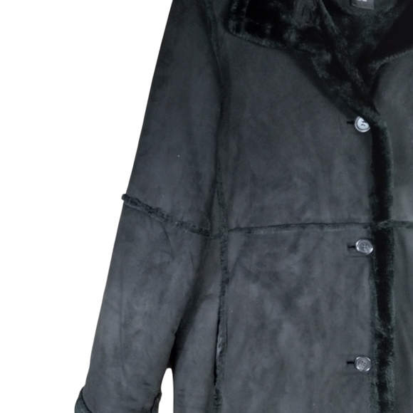 Centigrade Outerwear  Oversize Faux Suede Coat Size Small - Picture 11 of 11